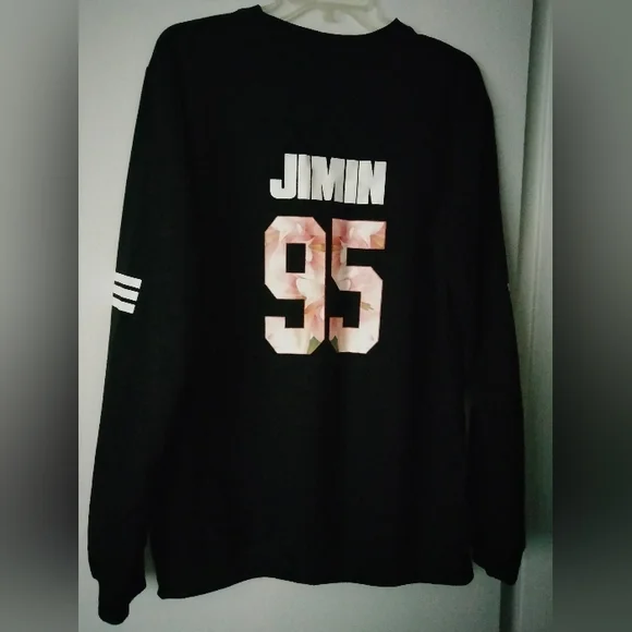 TEAM BTS Jimin 13 Tシャツ 黒 - メルカリ